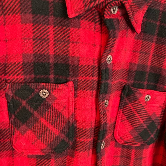 Weatherproof Red and Black Plaid Shirt Size M - Picture 6 of 15